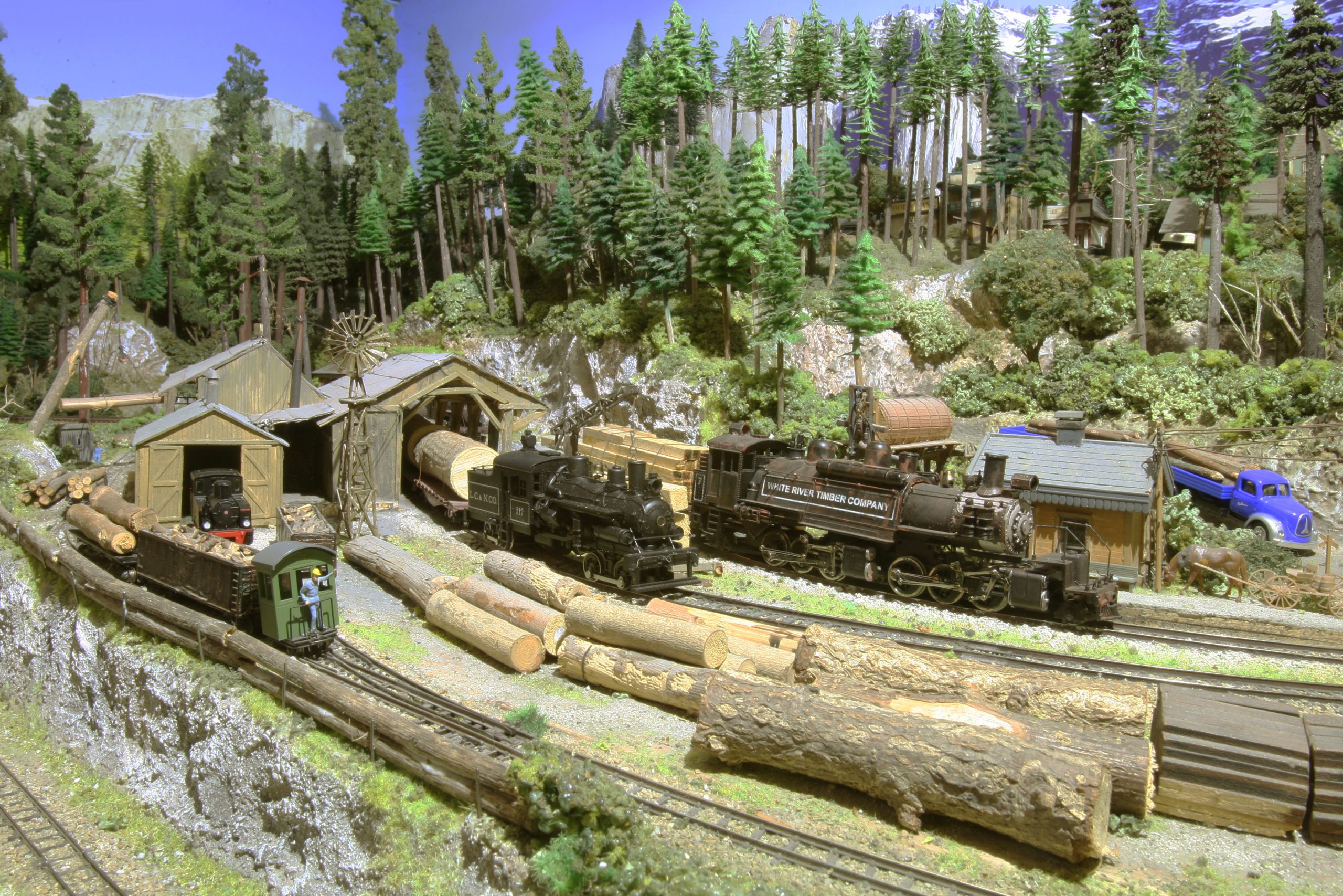 diorama ferrovia forestale